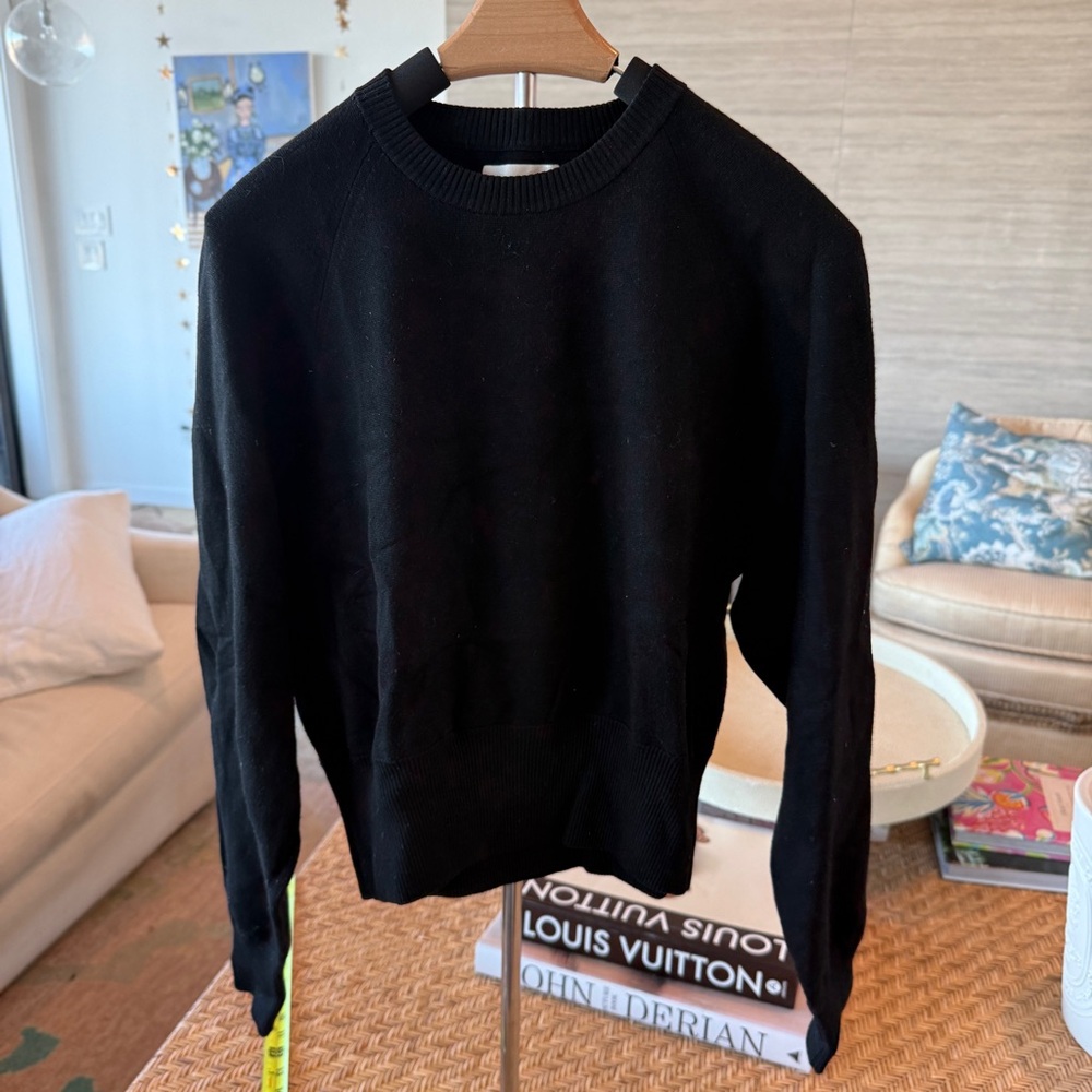 Wilfred Black Crewneck Sweater for Men
